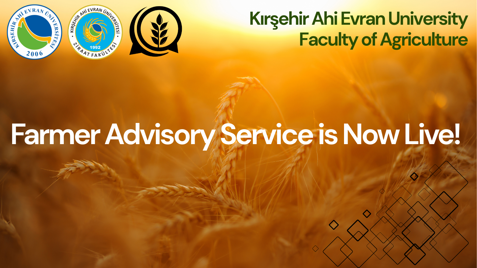Significant Societal Contribution from Faculty of Agriculture: The Farmer Advisory Service is Now Live!